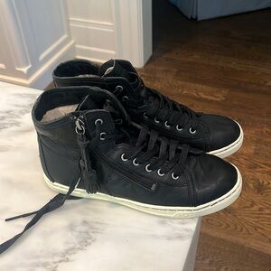 UGG black zipper high tops